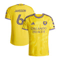 Men's Orlando City SC Robin Jansson Yellow 2026 Sunken Treasure Kit On-Field Authentic Patch Jersey