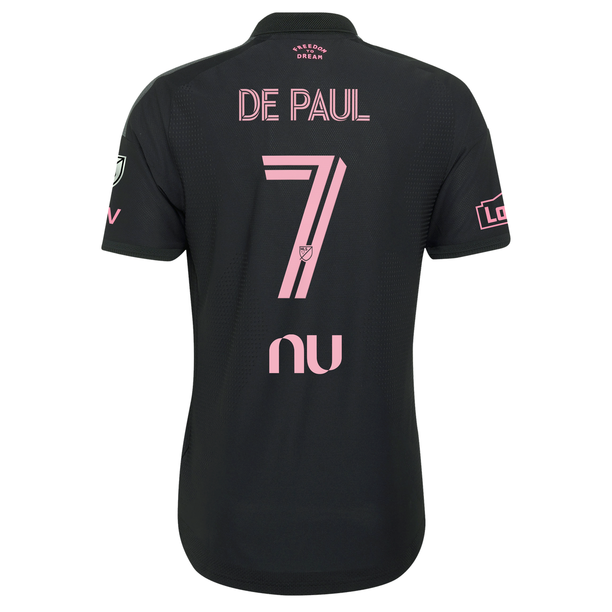 Men's Inter Miami CF Rodrigo De Paul Black 2026 Presagio On-Field Authentic Patch Jersey
