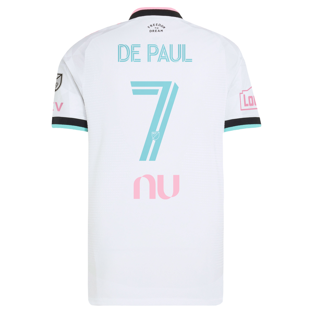 Men's Inter Miami CF Rodrigo De Paul White 2026 Third On-Field Authentic Jersey