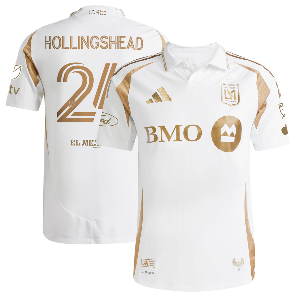 Men's LAFC Ryan Hollingshead White 2025 Secondary Authentic Player Jersey