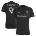 Men's Nashville SC Sam Surridge Black 2023 Man In Black Kit Replica Player Jersey