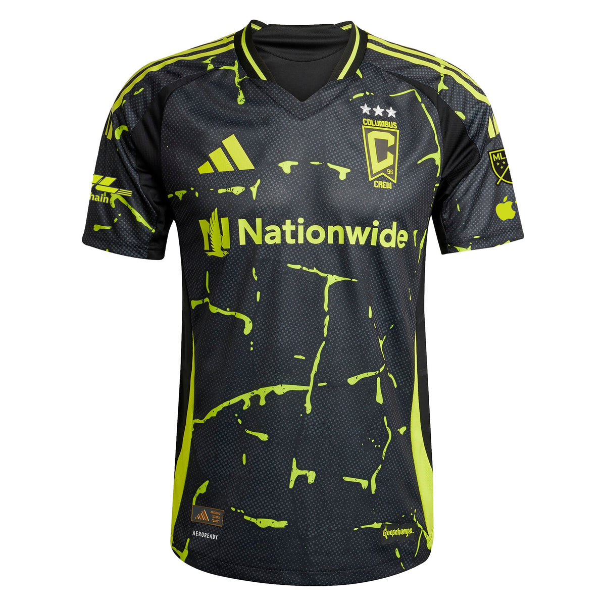 Men's Columbus Crew Sean Zawadzki Black 2025 The Goosebumps Kit Authentic Player Jersey
