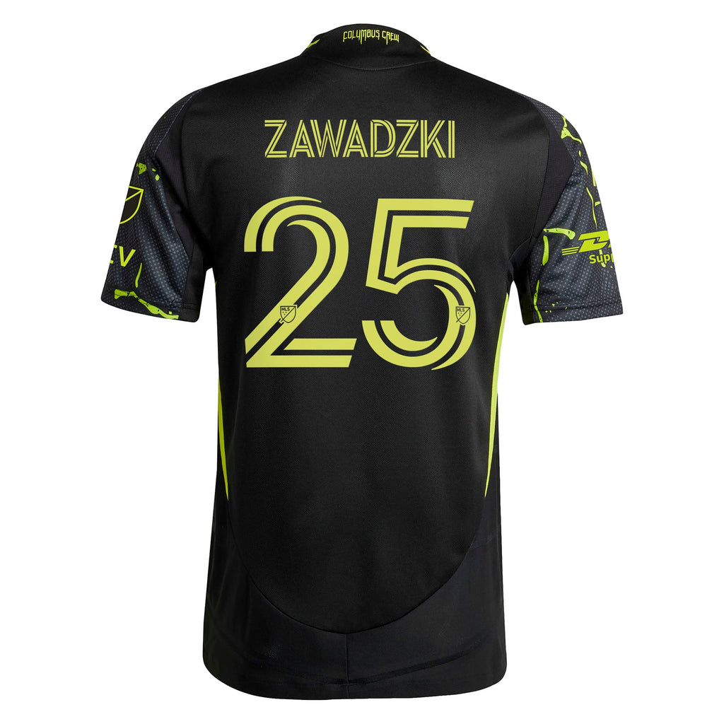 Men's Columbus Crew Sean Zawadzki Black 2025 The Goosebumps Kit Authentic Player Jersey
