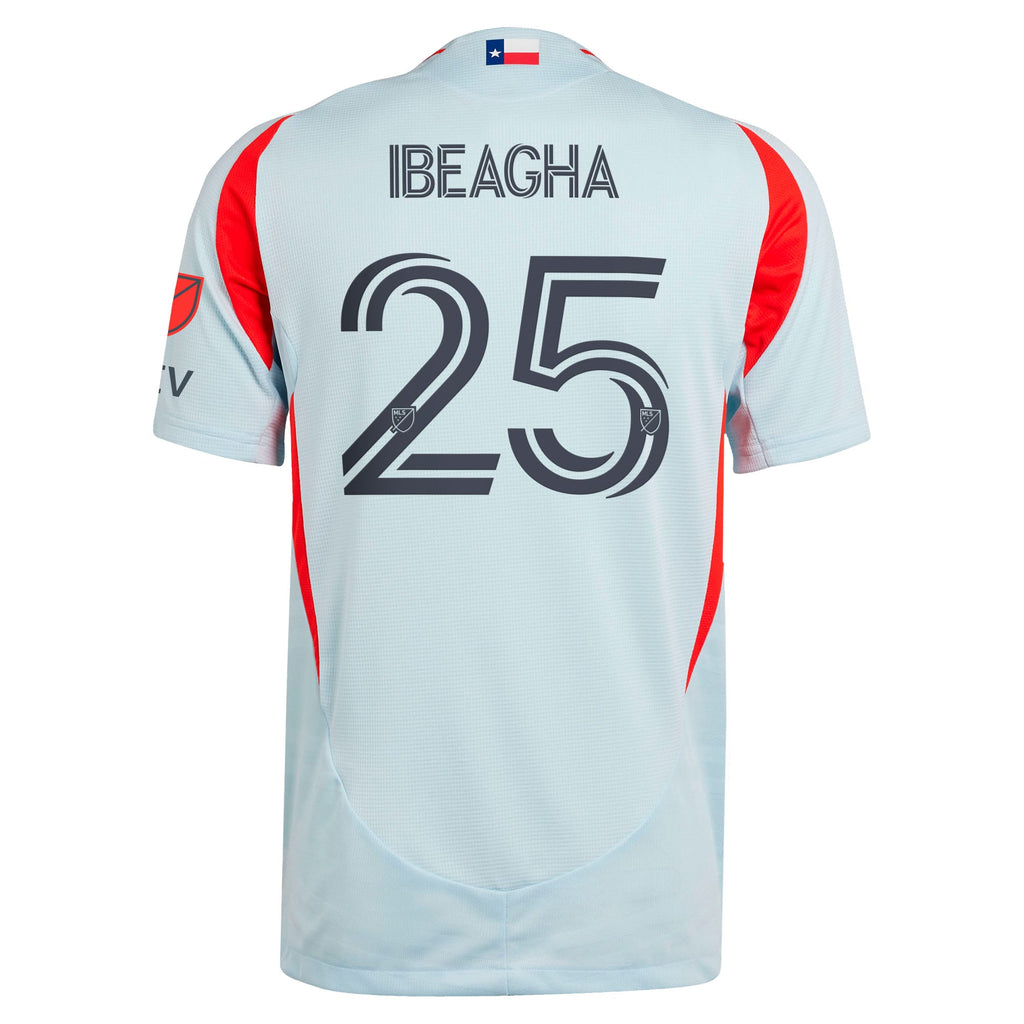 Men's FC Dallas Sebastien Ibeagha Light Blue 2025 The Inferno Kit Authentic Player Jersey