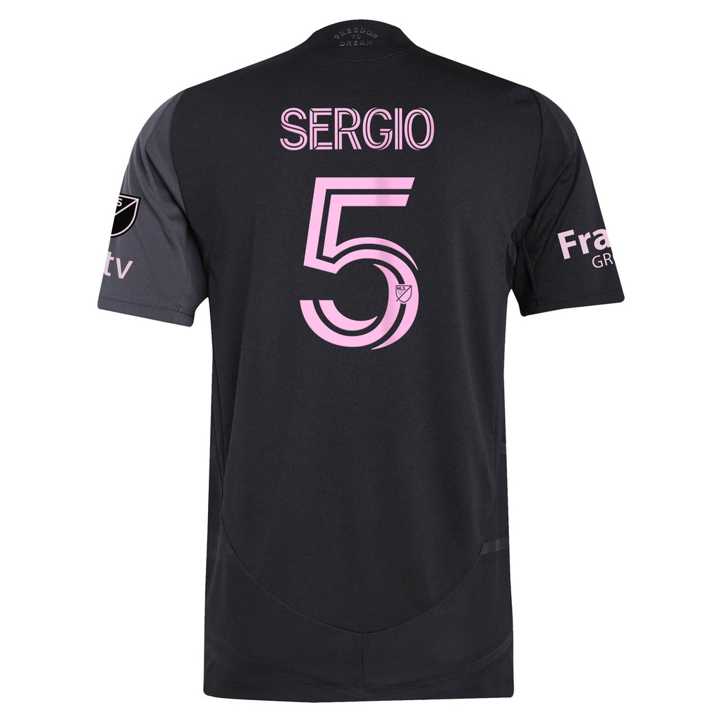 Men's Inter Miami CF Sergio Busquets Black 2025 The Fortitude Kit Authentic Player Jersey