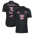 Men's Inter Miami CF Sergio Reguilón Black 2026 Presagio On-Field Authentic Patch Jersey