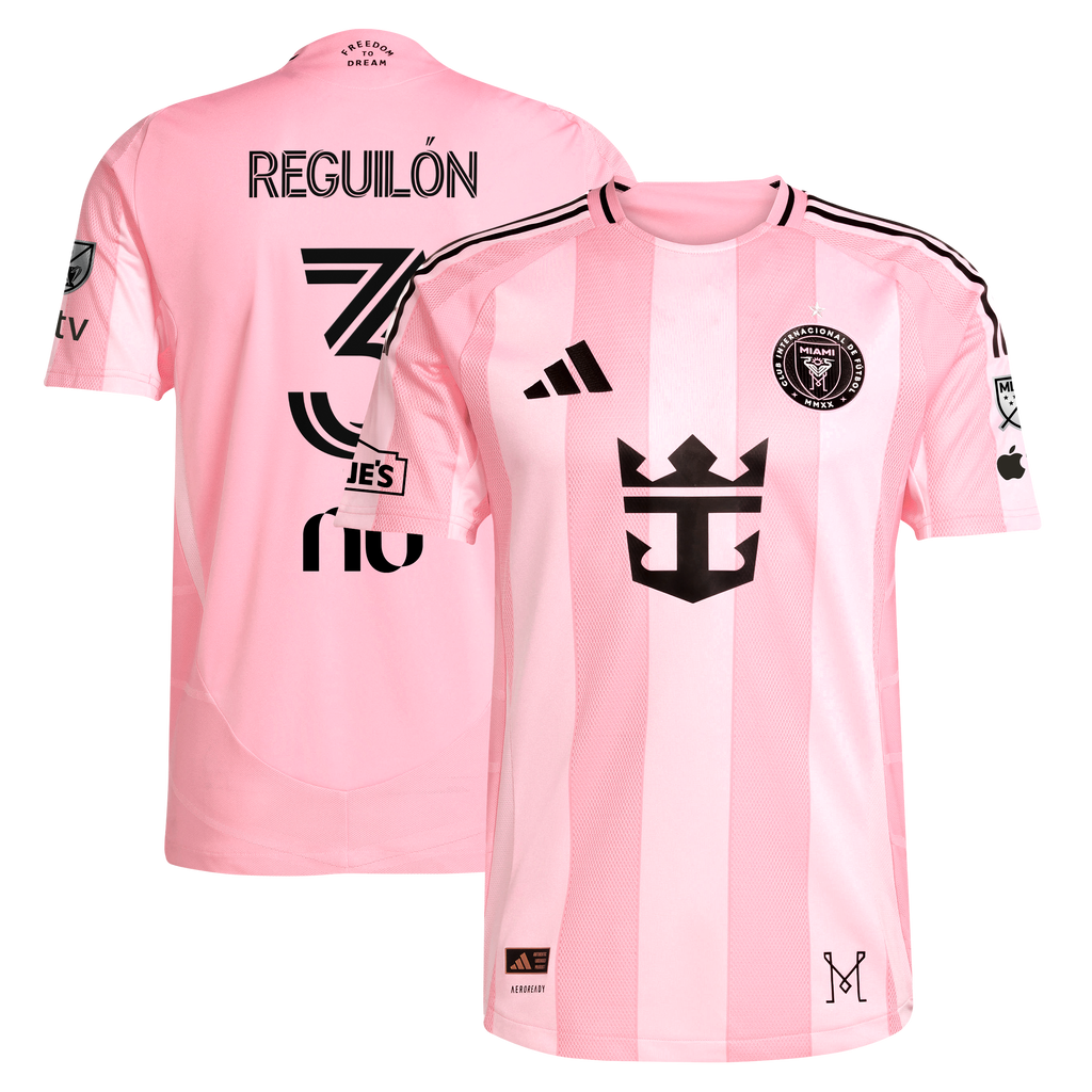 Men's Inter Miami CF Sergio Reguilón Pink 2025 On-Field Authentic Jersey