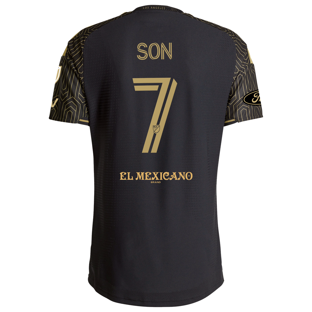 Men's LAFC Son Heung-Min Black 2026 Primary Kit On-Field Authentic Patch Jersey