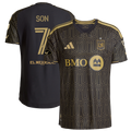 Men's LAFC Son Heung-Min Black 2026 Primary Kit On-Field Authentic Patch Jersey