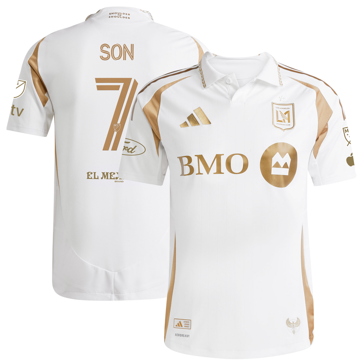Men's LAFC Son Heung-Min White 2025 Secondary Authentic Player Jersey