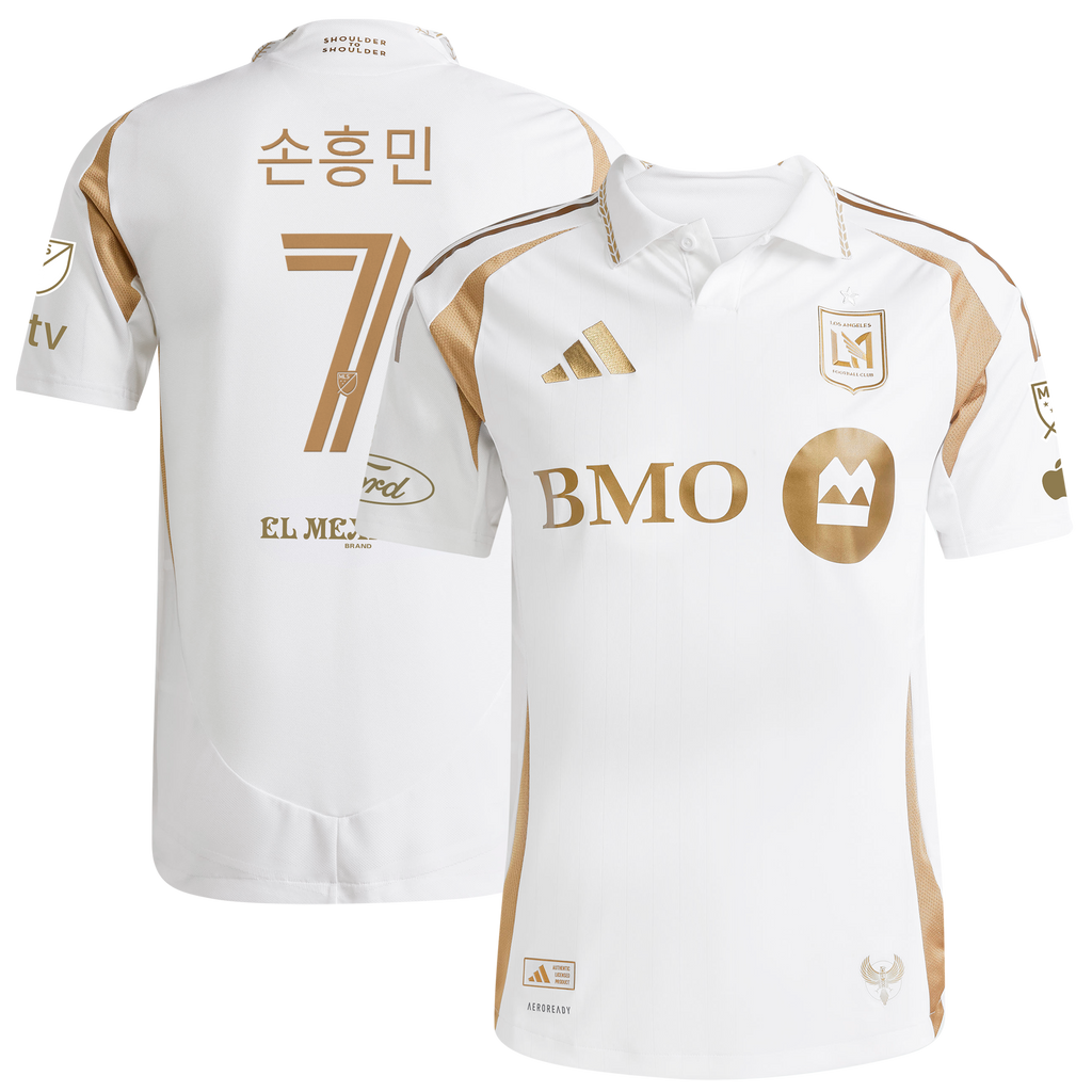 Men's LAFC Son Heung-Min White 2025 Secondary On-Field Authentic Jersey