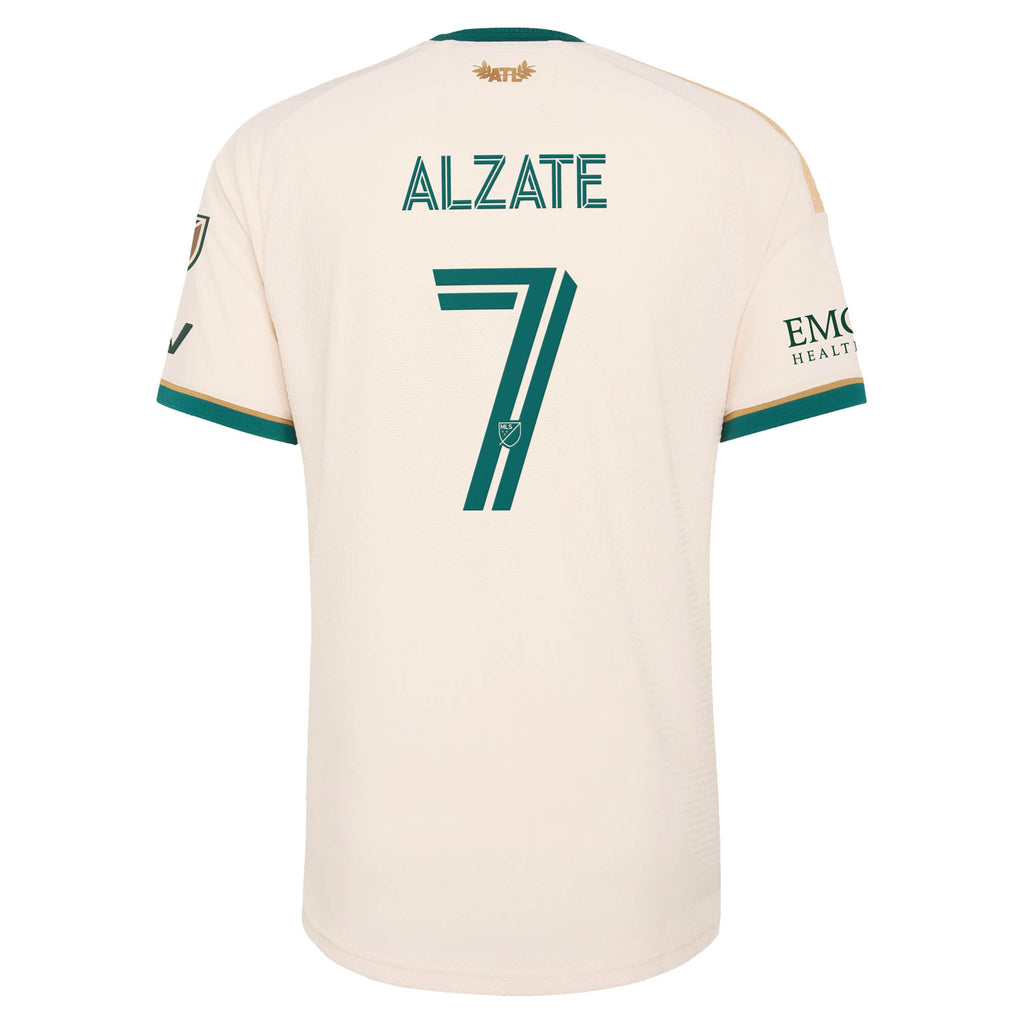 Men's Atlanta United FC Steven Alzate Tan 2026 Spirit of '96 On-Field Authentic Patch Jersey