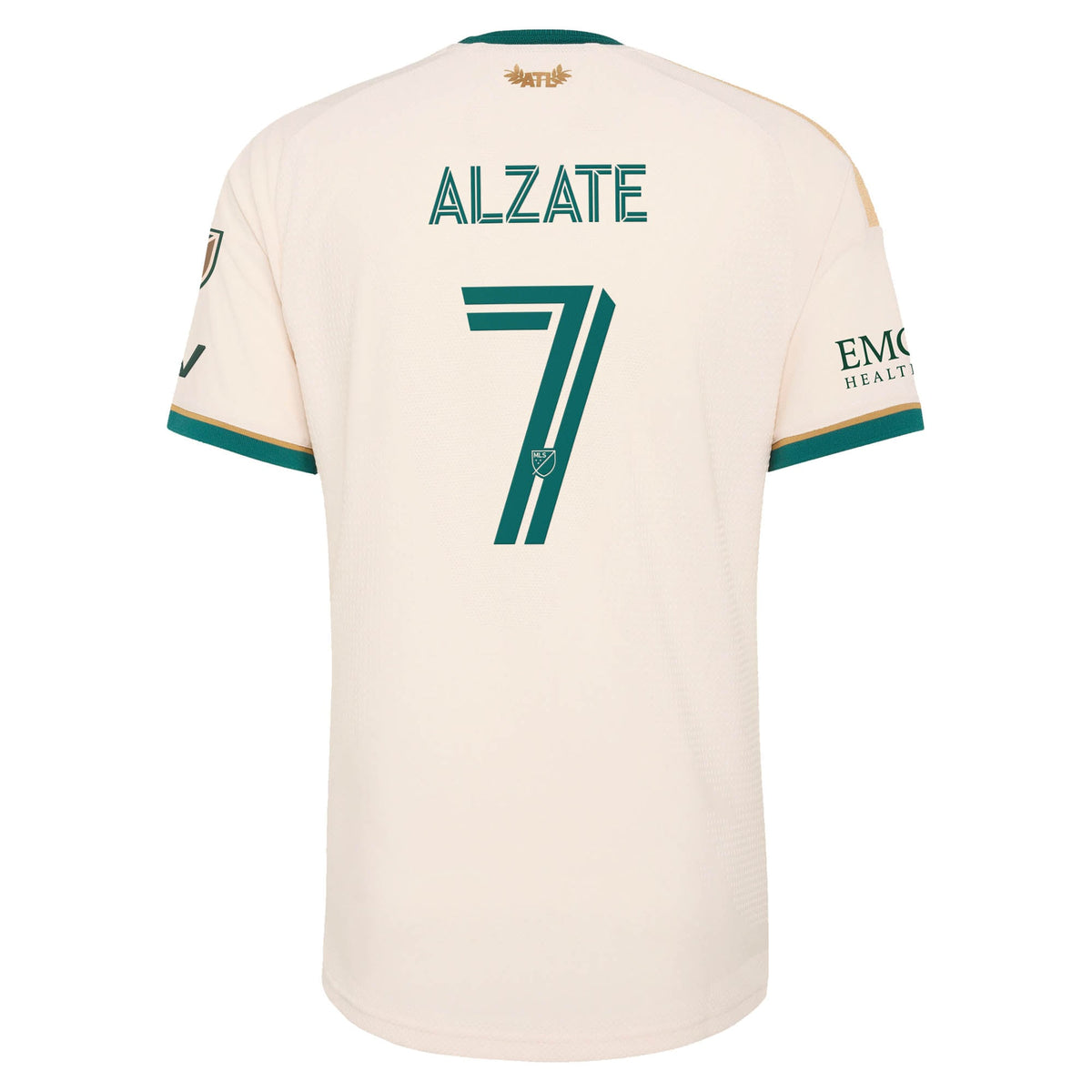 Men's Atlanta United FC Steven Alzate Tan 2026 Spirit of '96 On-Field Authentic Patch Jersey