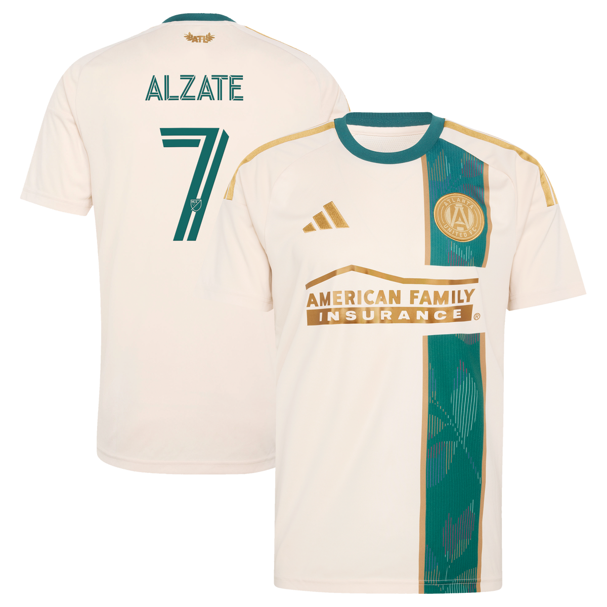 Men's Atlanta United FC Steven Alzate Tan 2026 Spirit of '96 Replica Jersey