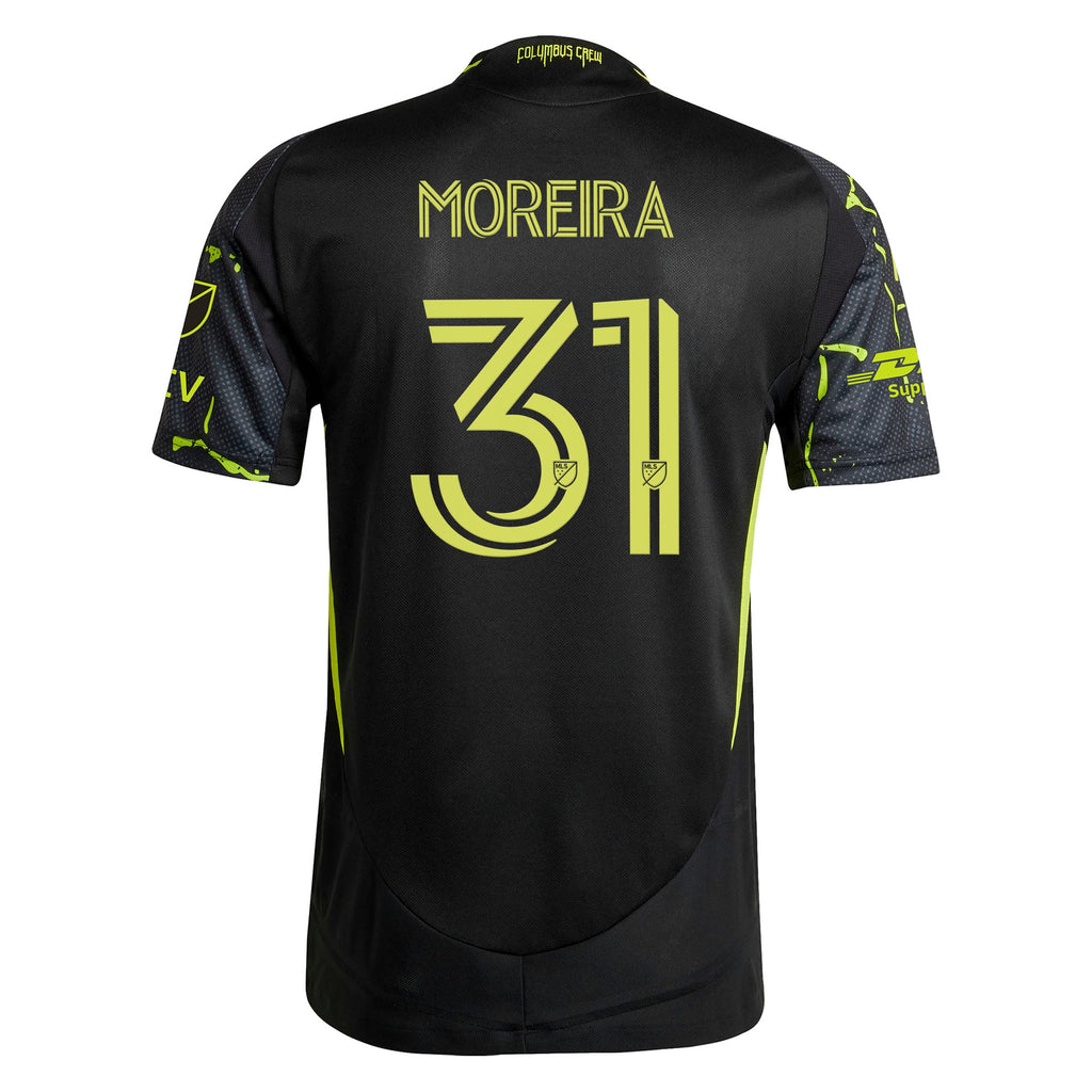 Men's Columbus Crew Steven Moreira Black 2025 The Goosebumps Kit On-Field Authentic Jersey