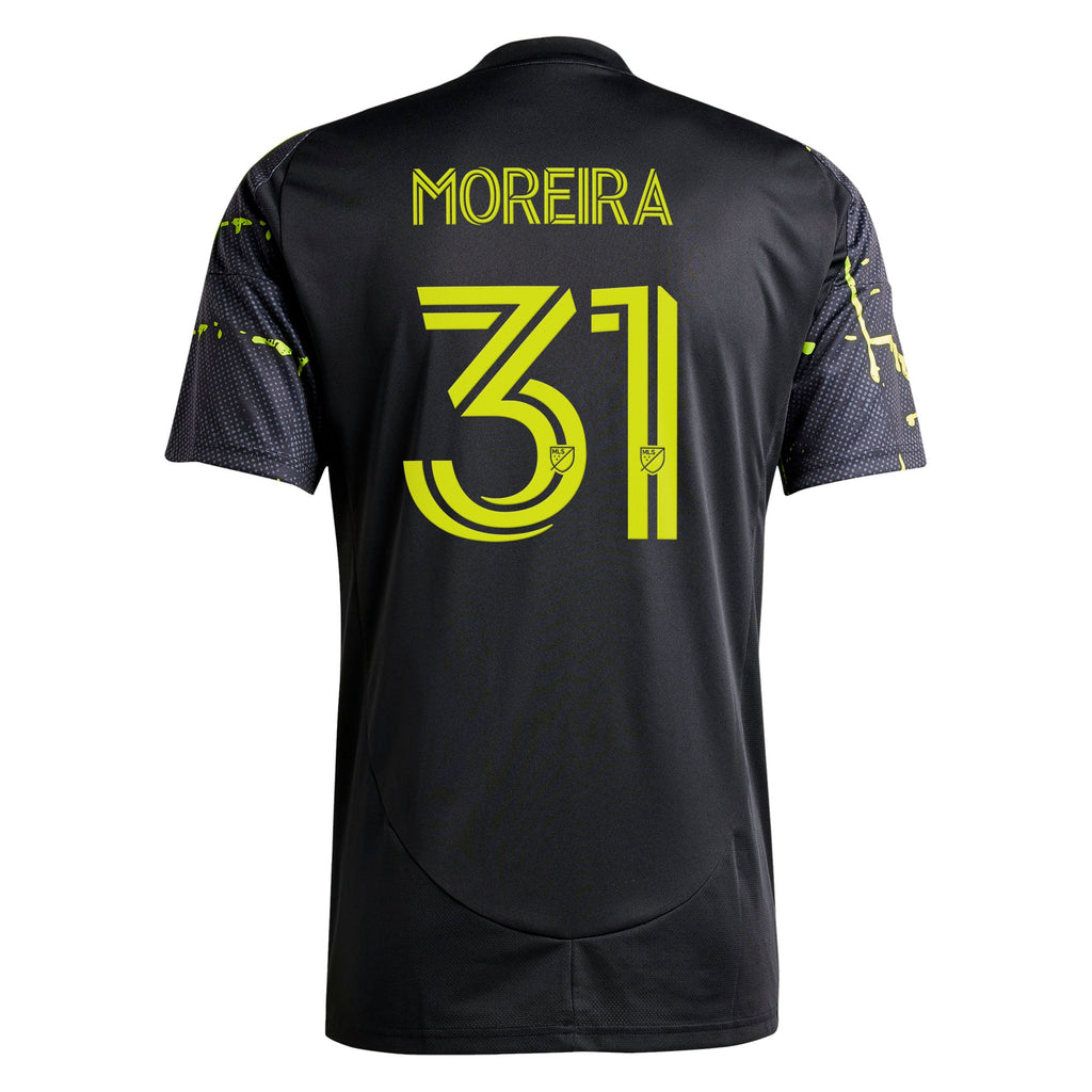 Men's Columbus Crew Steven Moreira Black 2025 The Goosebumps Kit Replica Jersey