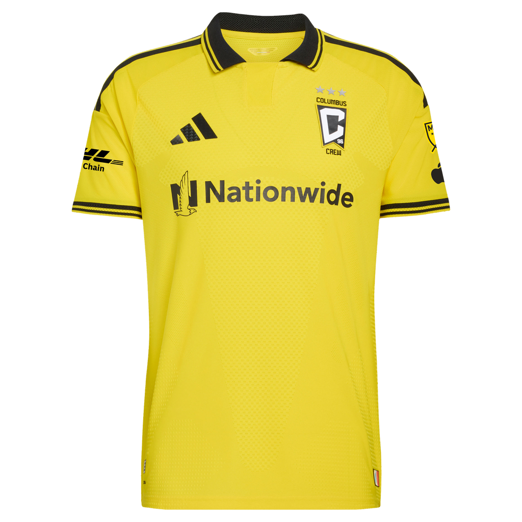 Men's Columbus Crew Steven Moreira Yellow 2026 The Crafted for Excellence Kit On-Field Authentic Patch Jersey