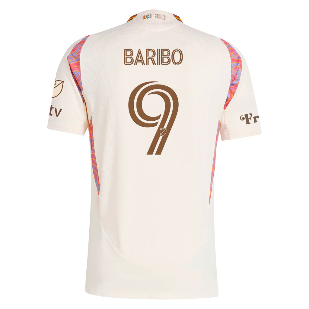 Men's D.C. United Tai Baribo Natural 2025 The Soul Kit On-Field Authentic Jersey