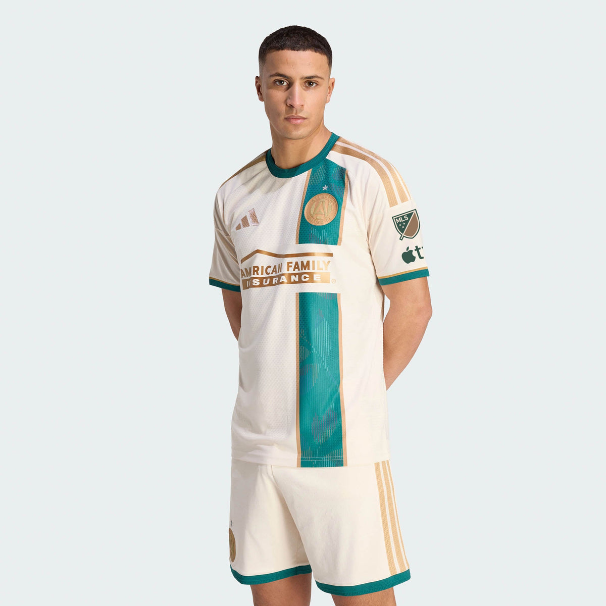 Men's Atlanta United FC Tan 2026 Spirit Of '96 On-Field Authentic Patch Jersey