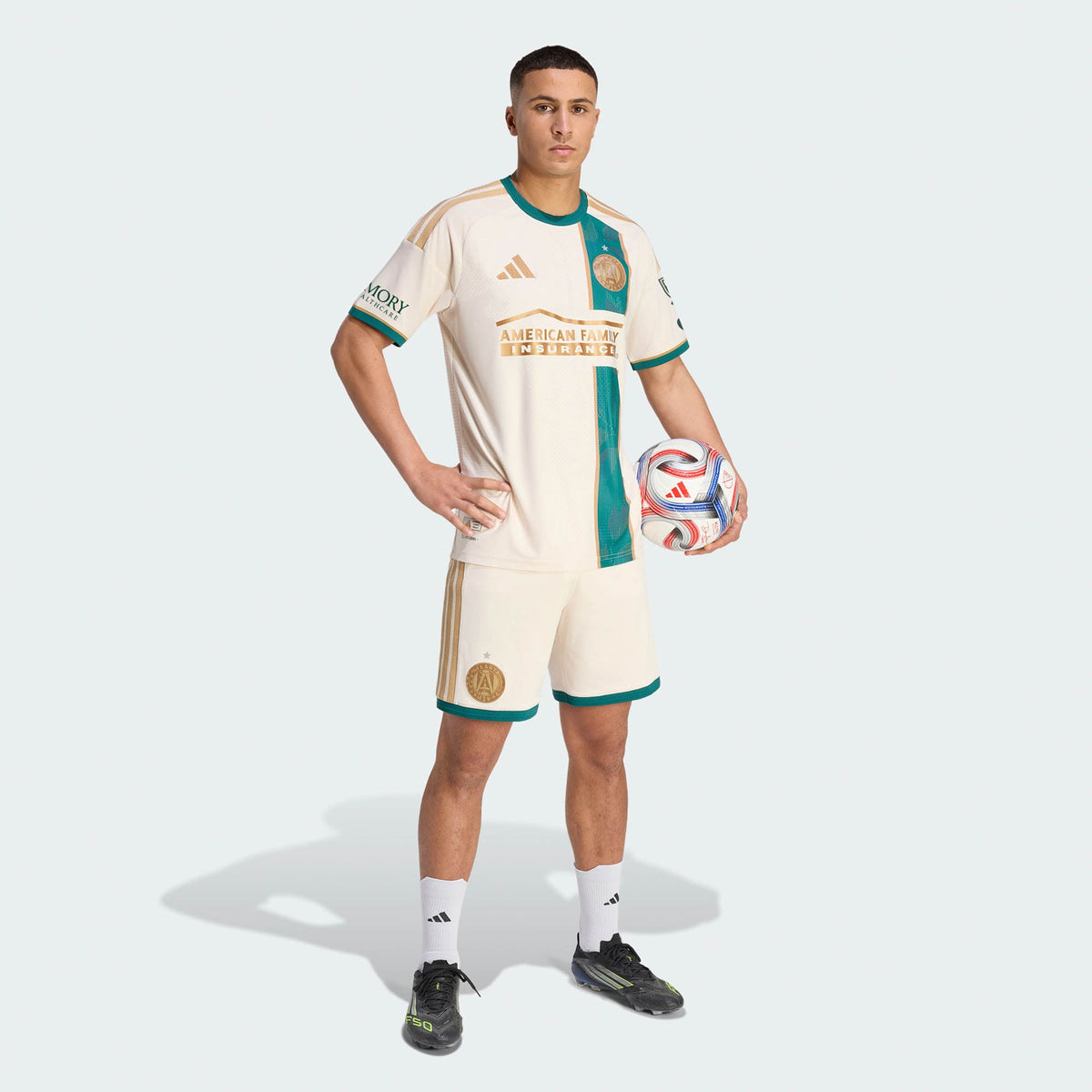 Men's Atlanta United FC Tan 2026 Spirit Of '96 On-Field Authentic Patch Jersey