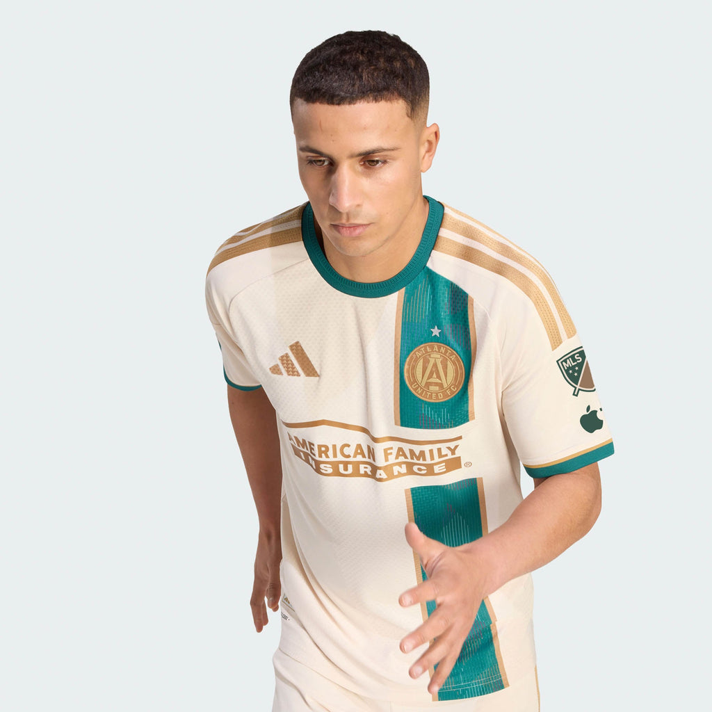 Men's Atlanta United FC Tan 2026 Spirit Of '96 On-Field Authentic Patch Jersey