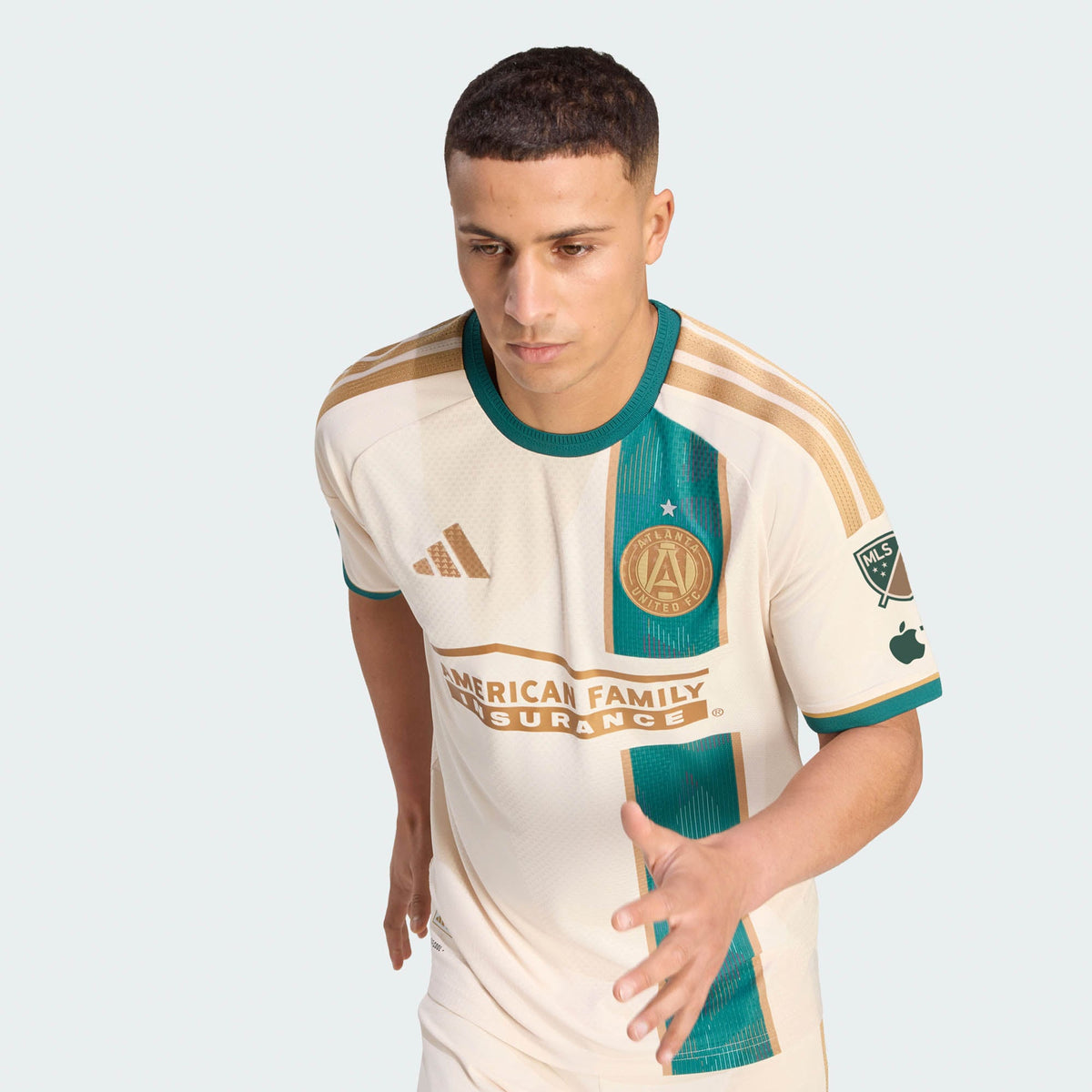 Men's Atlanta United FC Tan 2026 Spirit Of '96 On-Field Authentic Patch Jersey