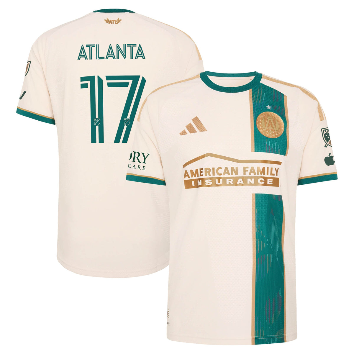 Men's Atlanta United FC Tan 2026 Spirit of '96 On-Field Authentic Patch Jersey