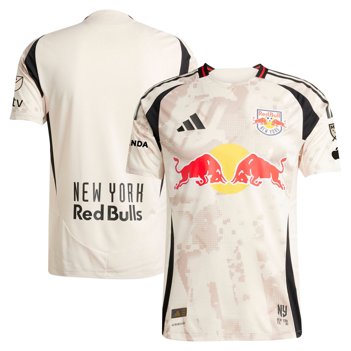 Men's New York Red Bulls Tan 2025 Stone Kit Authentic Jersey