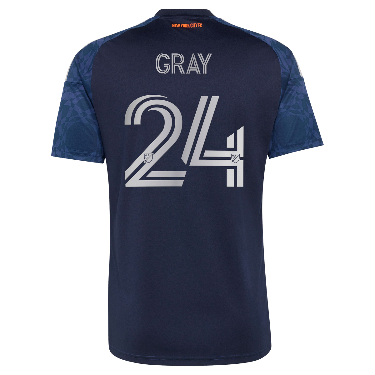 Men's New York City FC Tayvon Gray Blue 2026 The All Nations Kit Replica Jersey