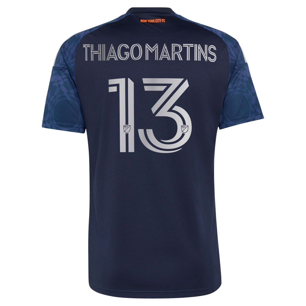 Men's New York City FC Thiago Martins Blue 2026 The All Nations Kit Replica Jersey