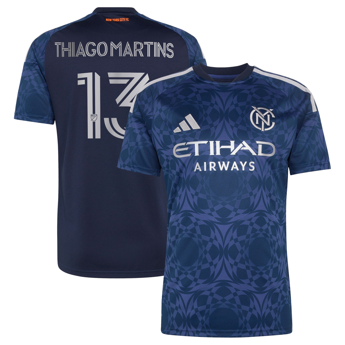 Men's New York City FC Thiago Martins Blue 2026 The All Nations Kit Replica Jersey