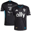 Men's Charlotte FC Tim Ream Black 2025 Fortress Kit Authentic Player Jersey