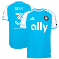Men's Charlotte FC Tim Ream Blue 2026 Carolina Kit: Crowns Up On-Field Authentic Patch Jersey