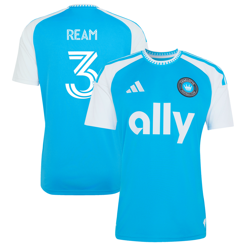 Men's Charlotte FC Tim Ream Blue 2026 Carolina Kit: Crowns Up Replica Jersey