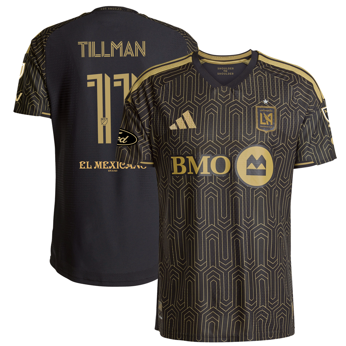 Men's LAFC Timothy Tillman Black 2026 2026 Primary Kit On-Field Authentic Patch Jersey