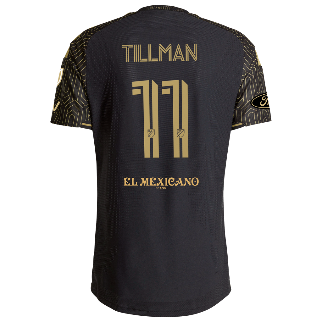 Men's LAFC Timothy Tillman Black 2026 2026 Primary Kit On-Field Authentic Patch Jersey