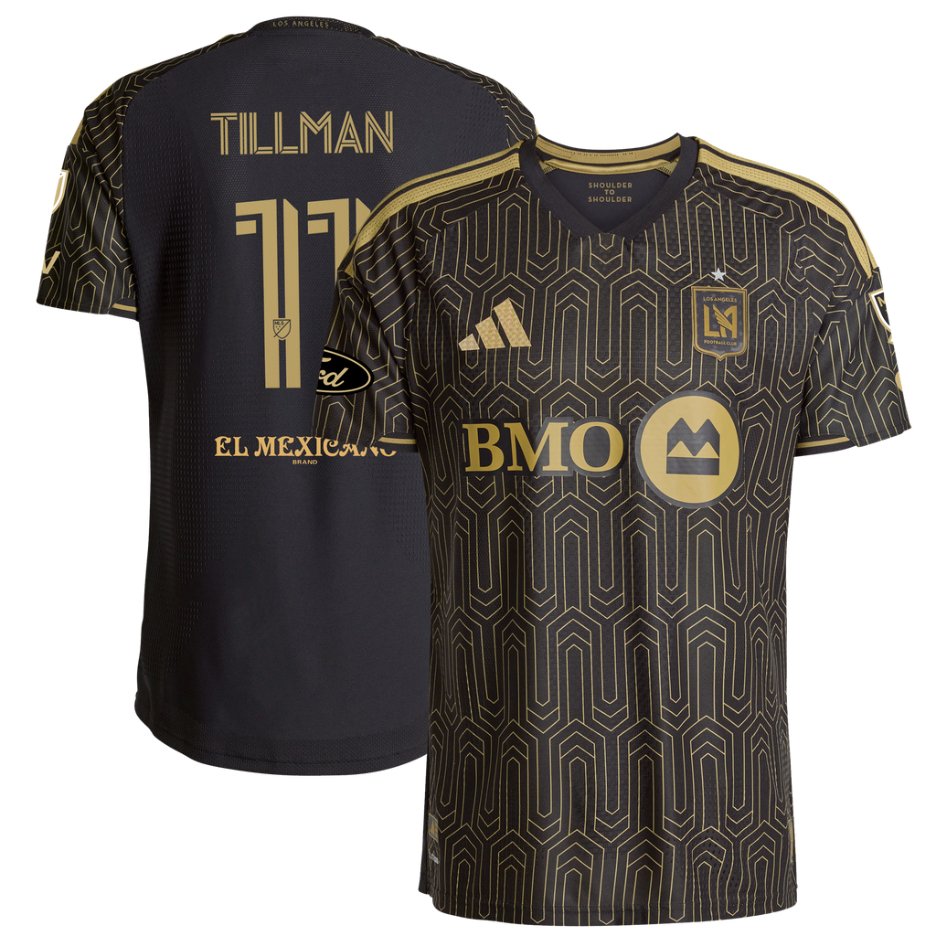 Men's LAFC Timothy Tillman Black 2026 2026 Primary Kit On-Field Authentic Patch Jersey