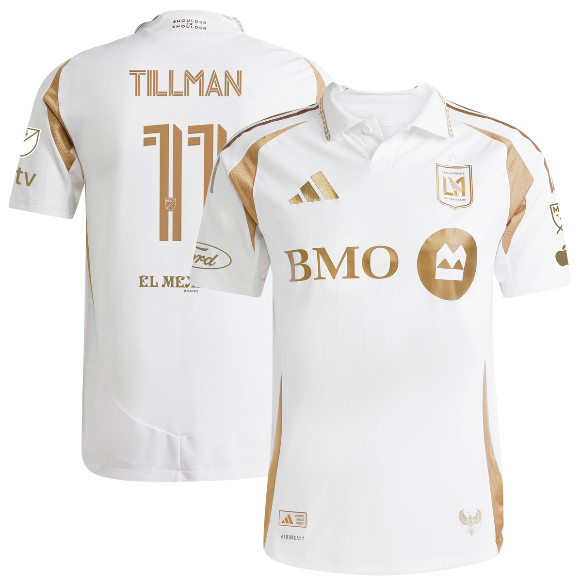 Men's LAFC Timothy Tillman White 2025 Secondary On-Field Authentic Jersey