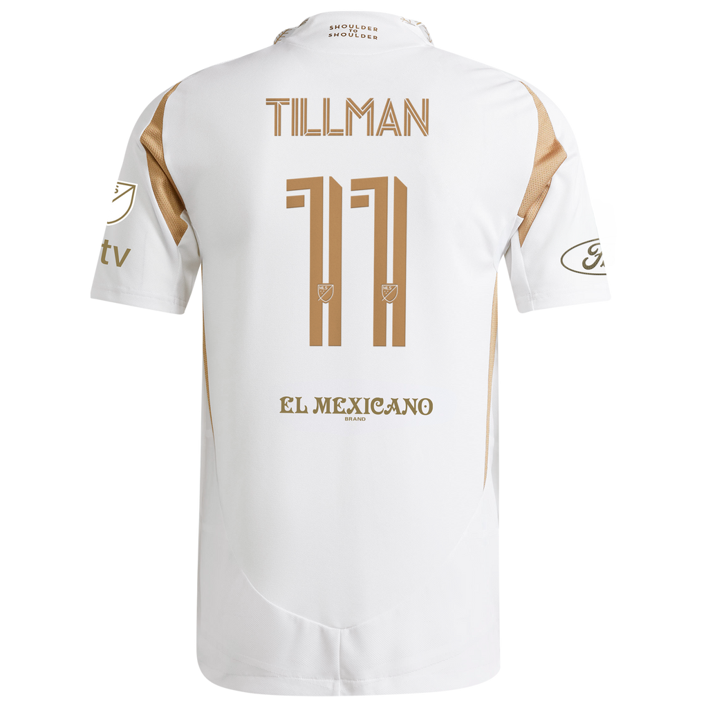 Men's LAFC Timothy Tillman White 2025 Secondary On-Field Authentic Jersey