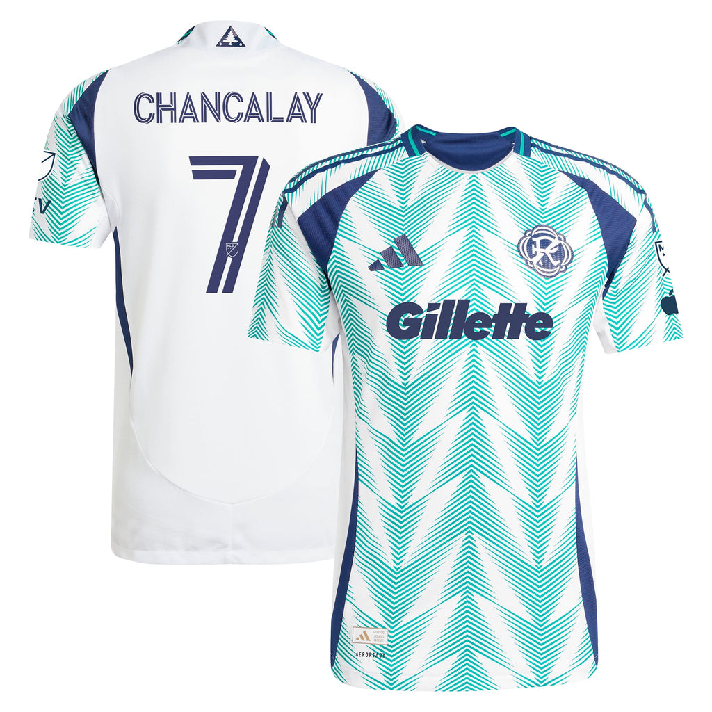 Men's New England Revolution Tomás Chancalay White 2025 Eastern White Pine x Flag of New England Authentic Player Jersey