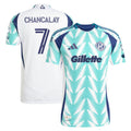 Men's New England Revolution Tomás Chancalay White 2025 Eastern White Pine x Flag of New England Authentic Player Jersey