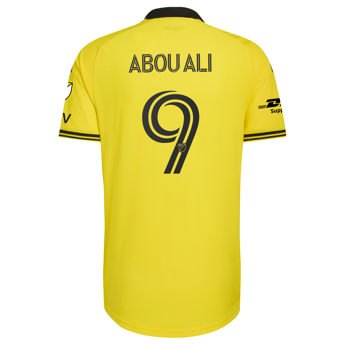 Men's Columbus Crew Wessam Abou Ali Yellow 2026 The Crafted for Excellence Kit On-Field Authentic Patch Jersey