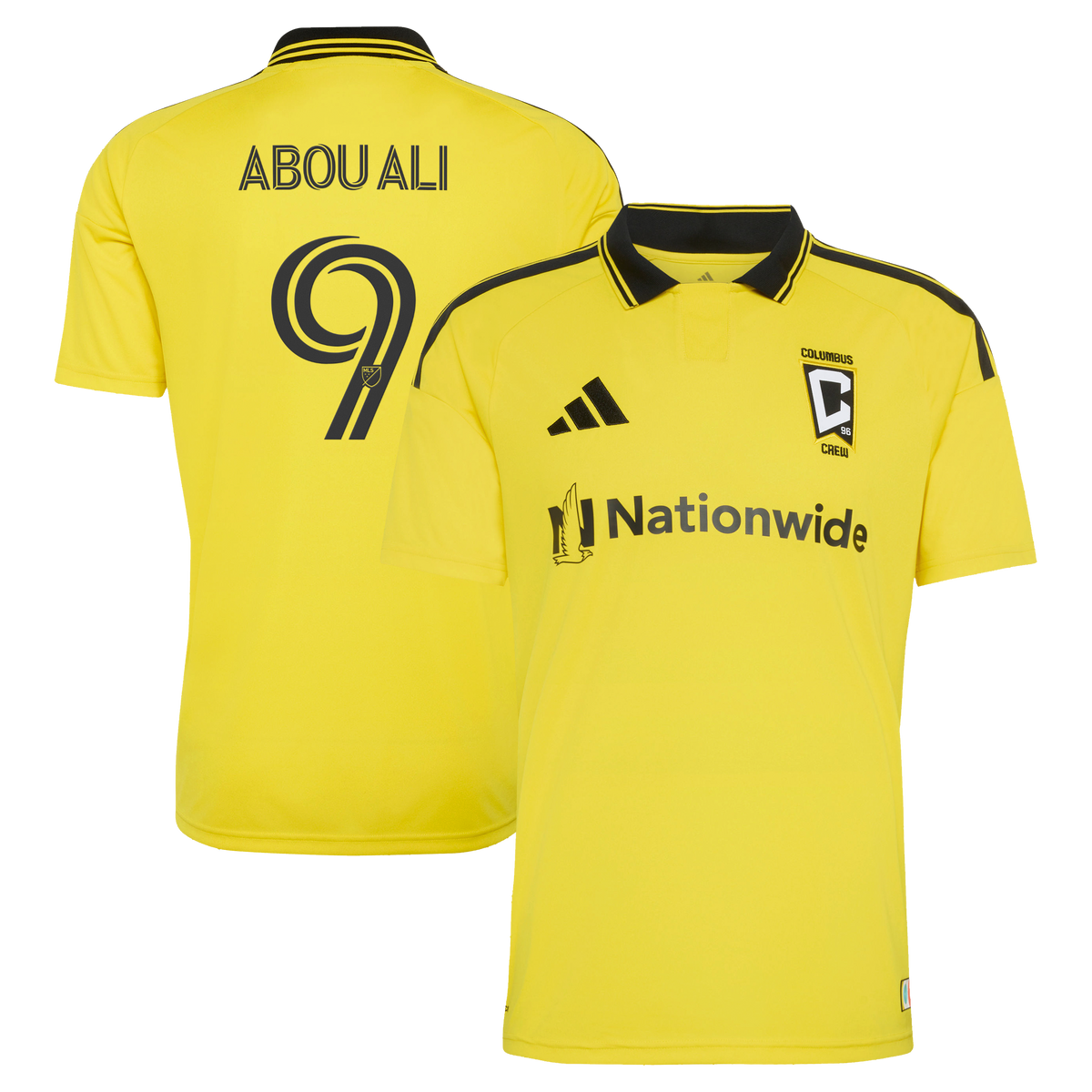 Men's Columbus Crew Wessam Abou Ali Yellow 2026 The Crafted for Excellence Kit Replica Jersey