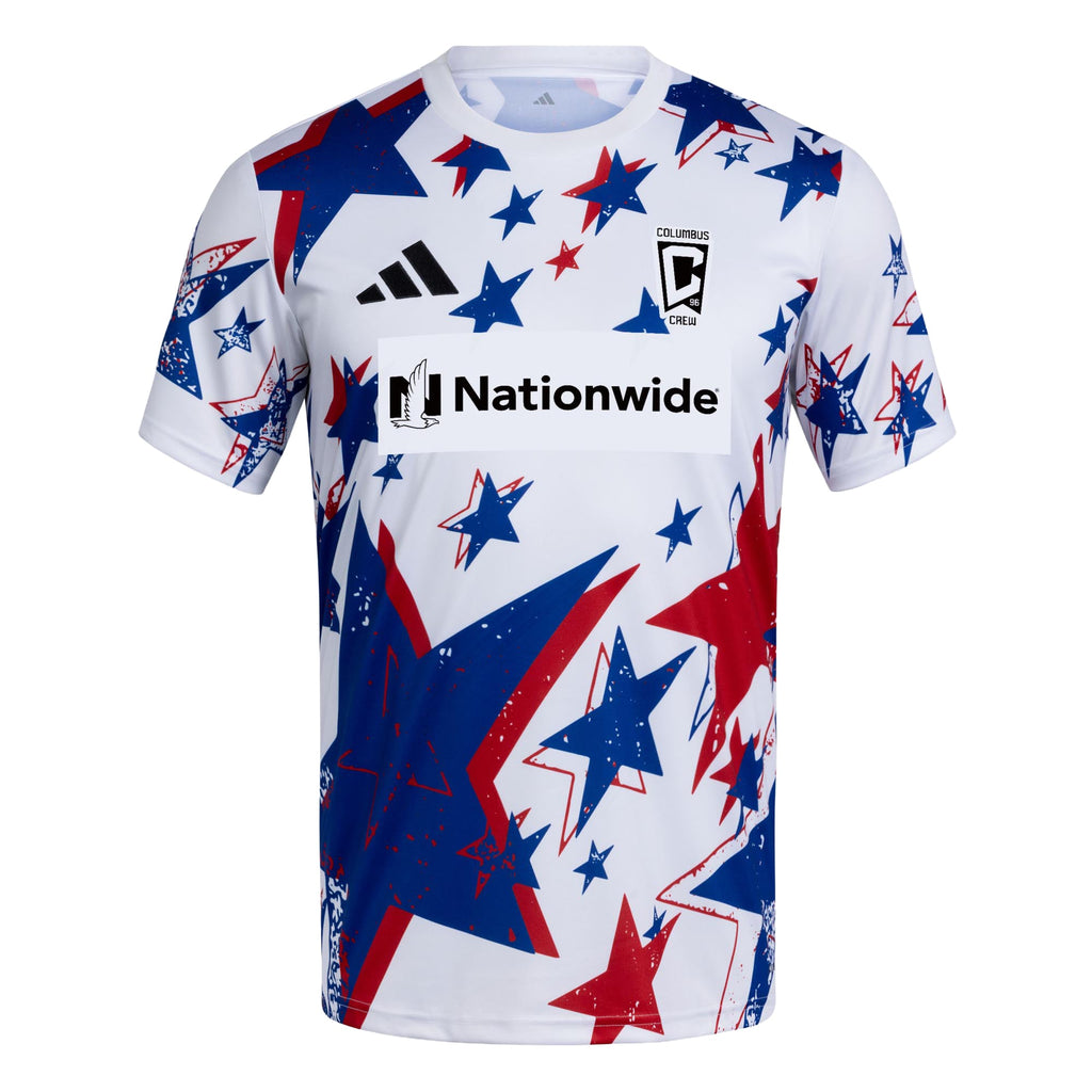 Men's Columbus Crew White 2026 Americana Pre-Match Jersey