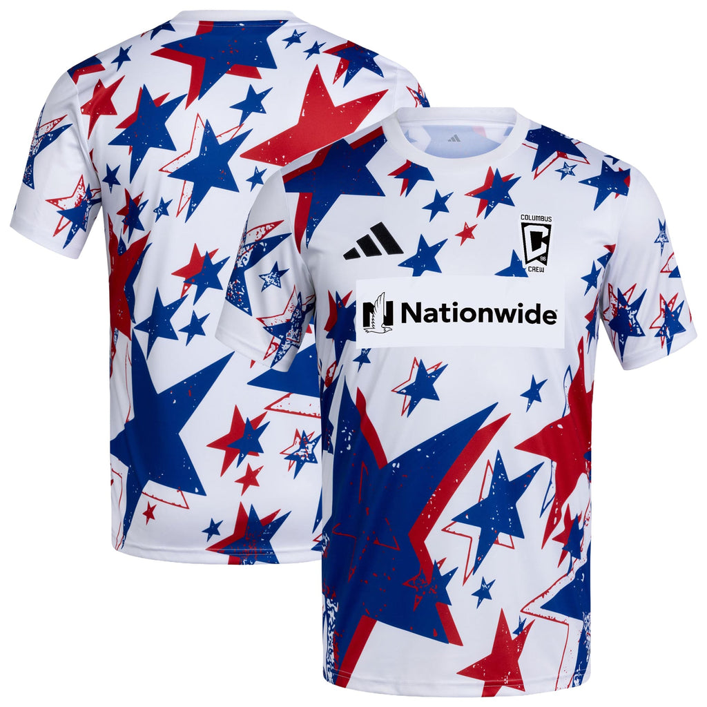 Men's Columbus Crew White 2026 Americana Pre-Match Jersey