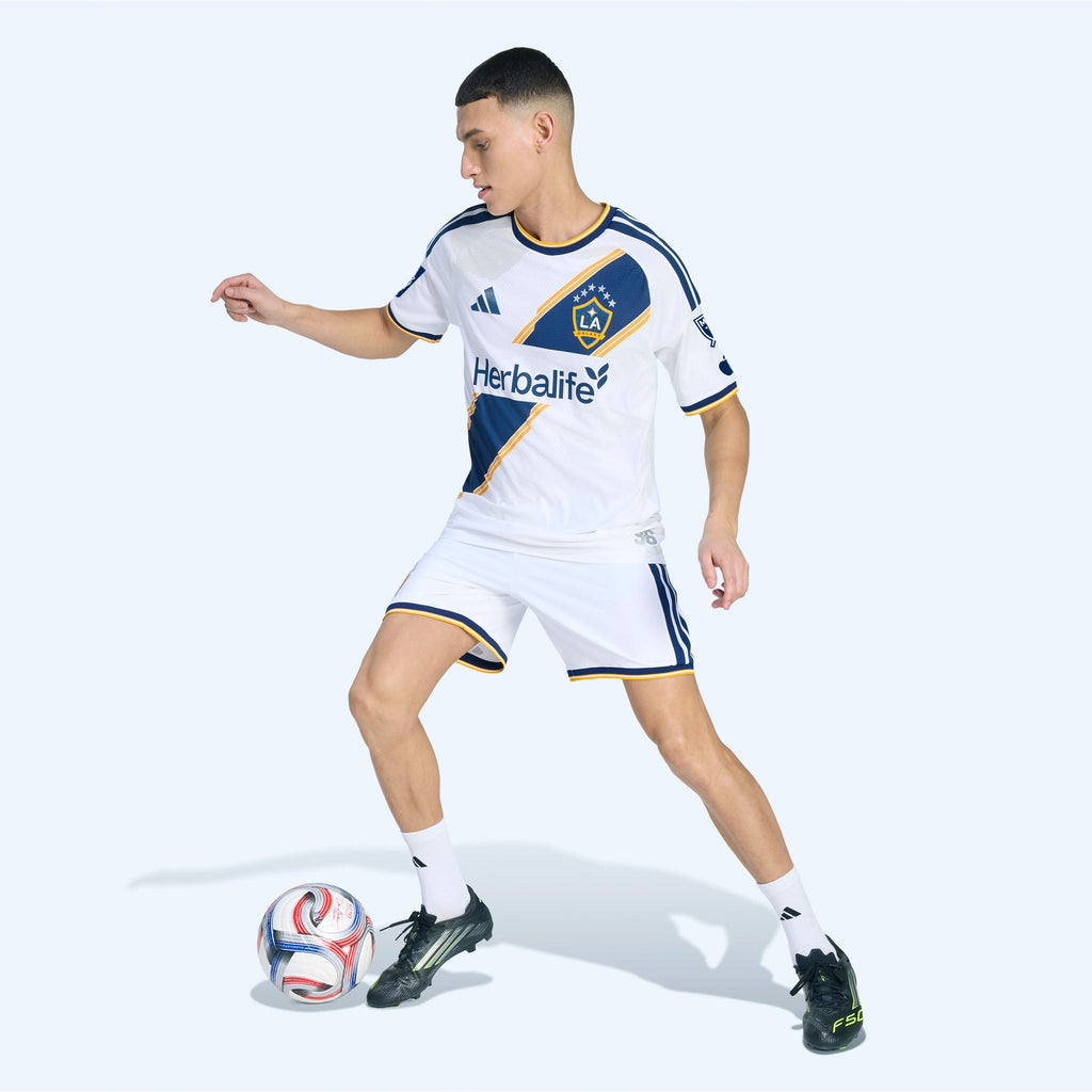Men's LA Galaxy White 2026 The VeloCITY Kit On-Field Authentic Patch Jersey