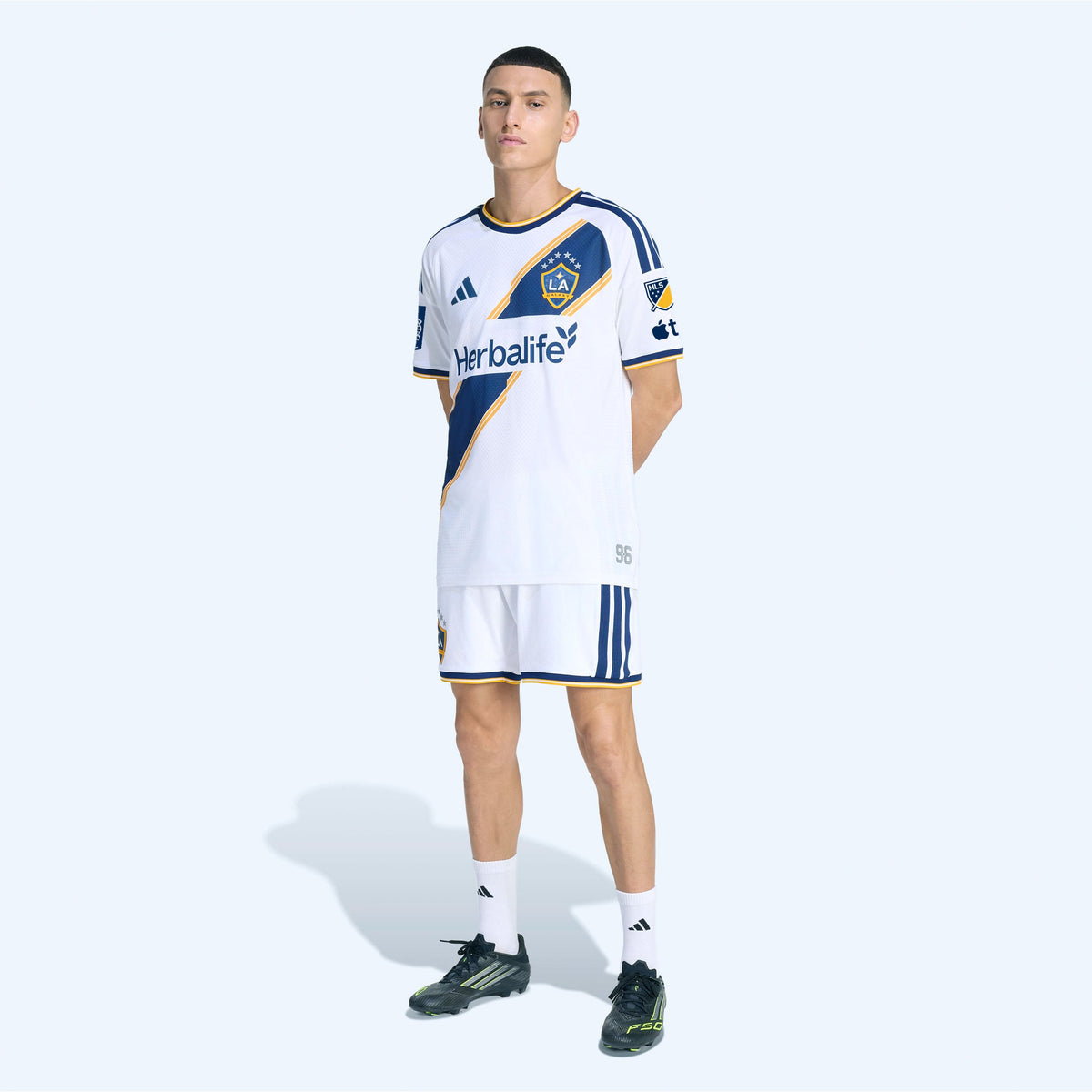 Men's LA Galaxy White 2026 The VeloCITY Kit On-Field Authentic Patch Jersey