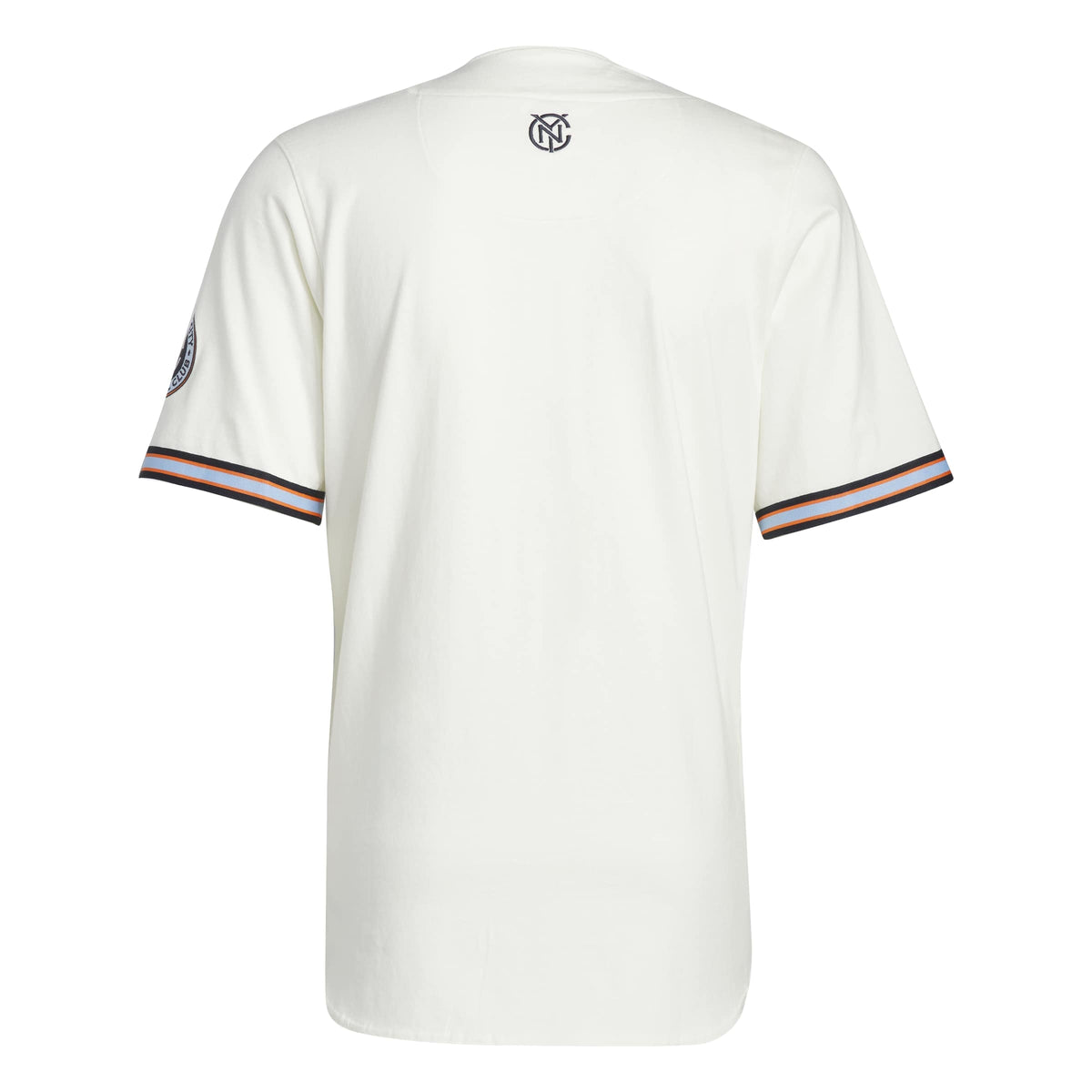 Men's New York City FC White MLS x US Sports Baseball Jersey