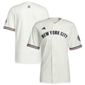 Men's New York City FC White MLS x US Sports Baseball Jersey
