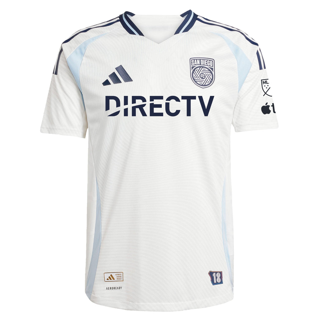 Men's San Diego FC White 2025 Woven Into One Authentic Jersey